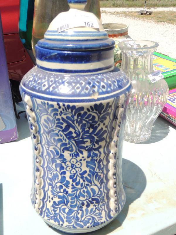 lot 162 image: Mexican pottery ginger jar 19Tall...