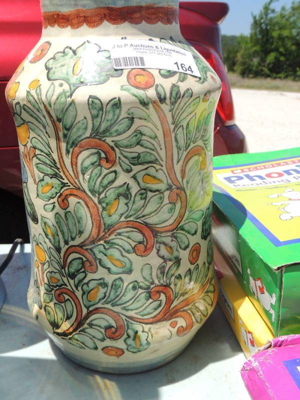 lot 164 image: Mexican pottery Jar 12 tall...