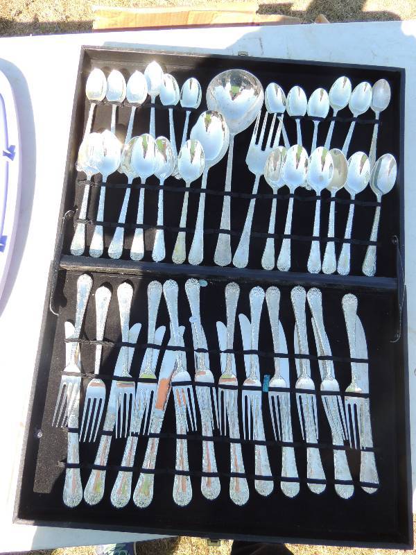 lot 216 image: Silverware set- 12 forks, 12 knifes...