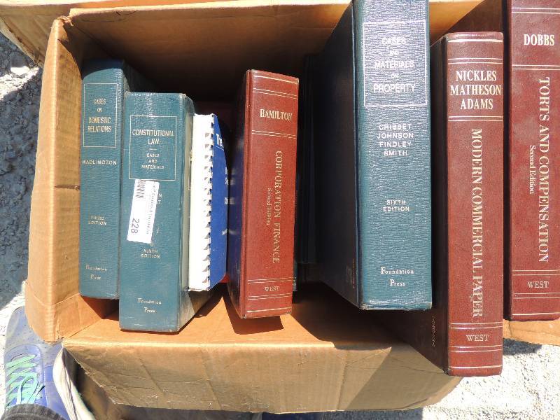lot 228 image: Law books- cases on domestic relat...
