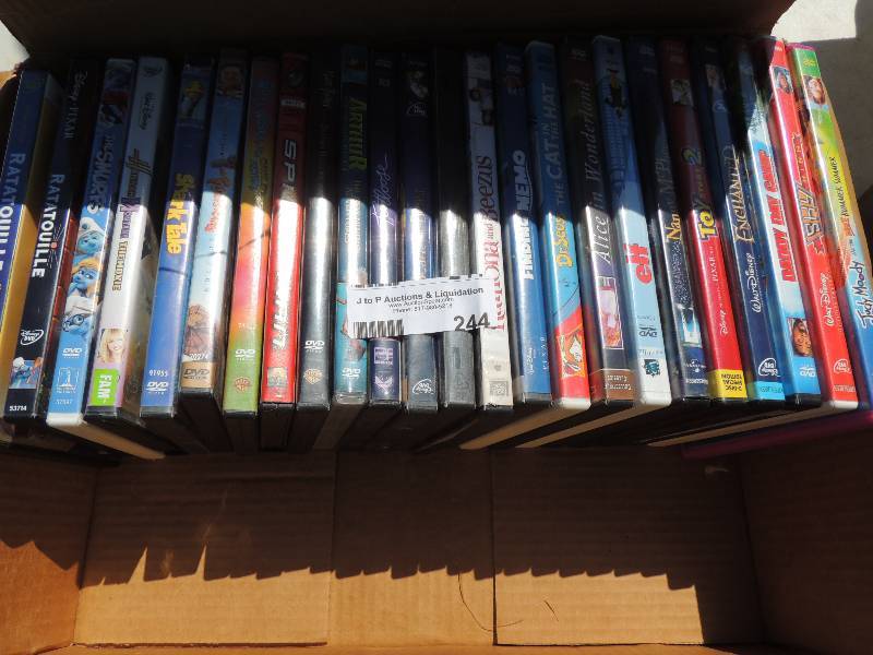 lot 244 image: DVDs x 24- Smurfs, Arthur, Spiderma...