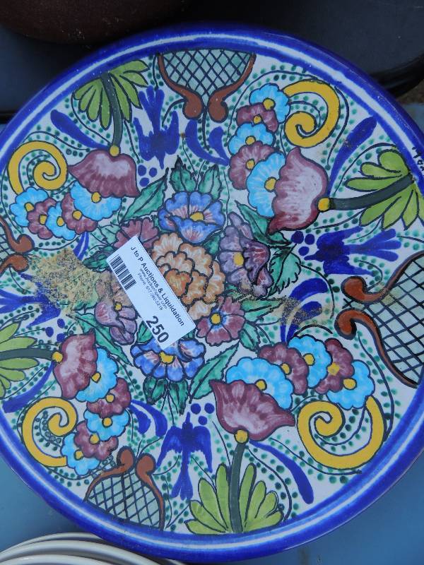 lot 250 image: Mexican Pottery Plates -  SIGNED -...