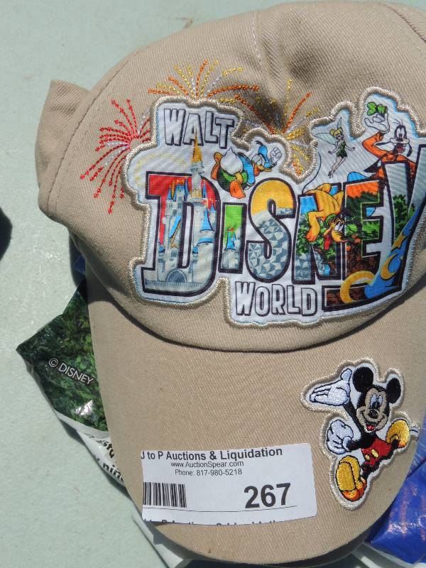 lot 267 image: Walt Disney Baseball Caps  qty 2 - ...