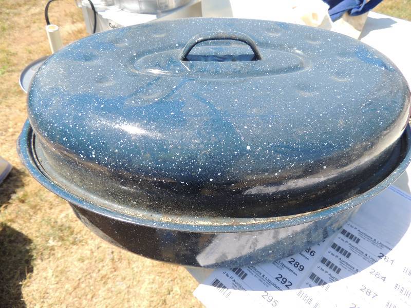 lot 278 image: Roaster pan, 6 QT stainless steel ...