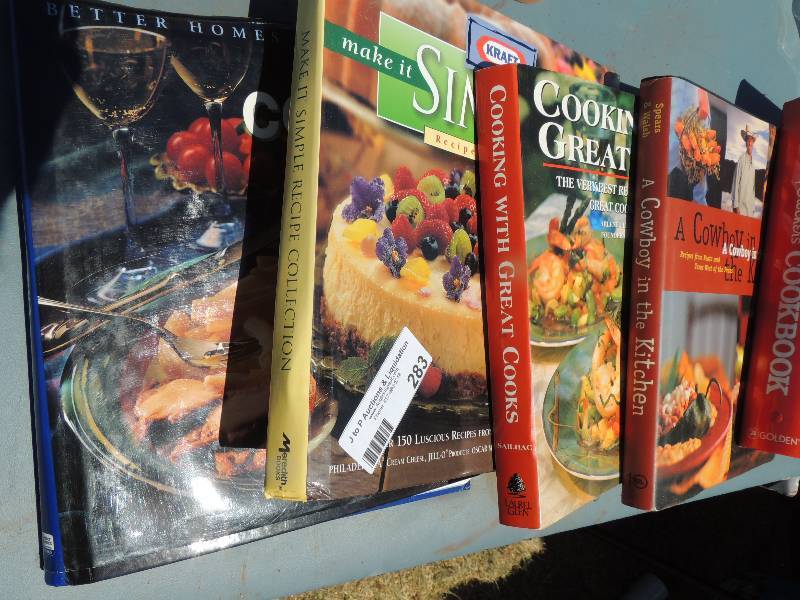 lot 283 image: 6 cookbooks...