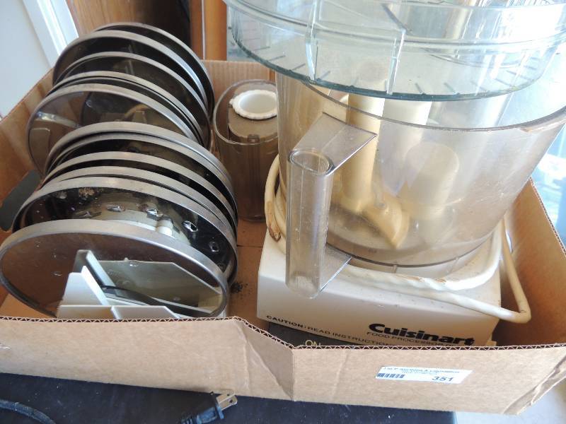 lot 351 image: Cuisinart- food processor with 11 b...