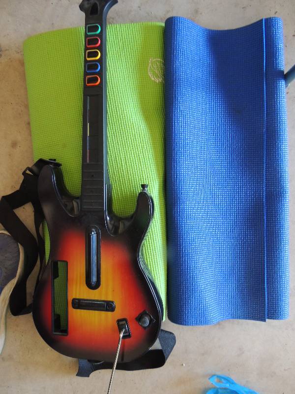 lot 355 image: Guitar WITH 2 YOGA MATS...