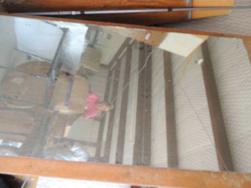 lot 403 image: Large Mirror  48 wide , 2 large pi...