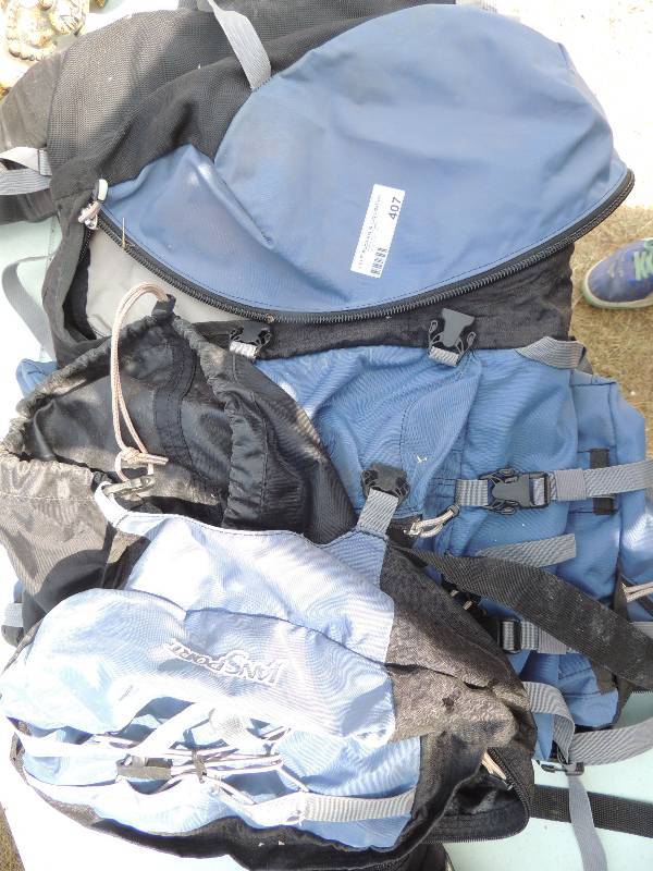 lot 407 image: Jansport  Hiking adult blue backpac...