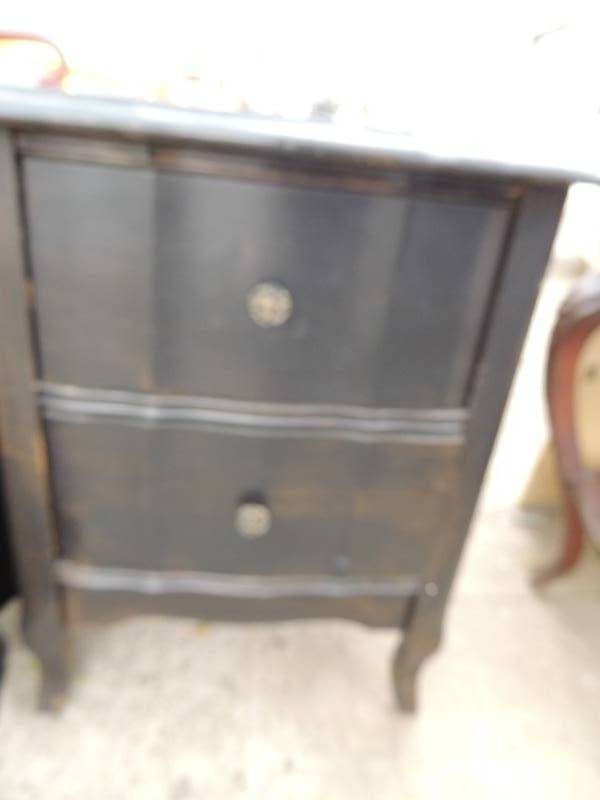 lot 18 image: Bed side tables with 2 drawers each...