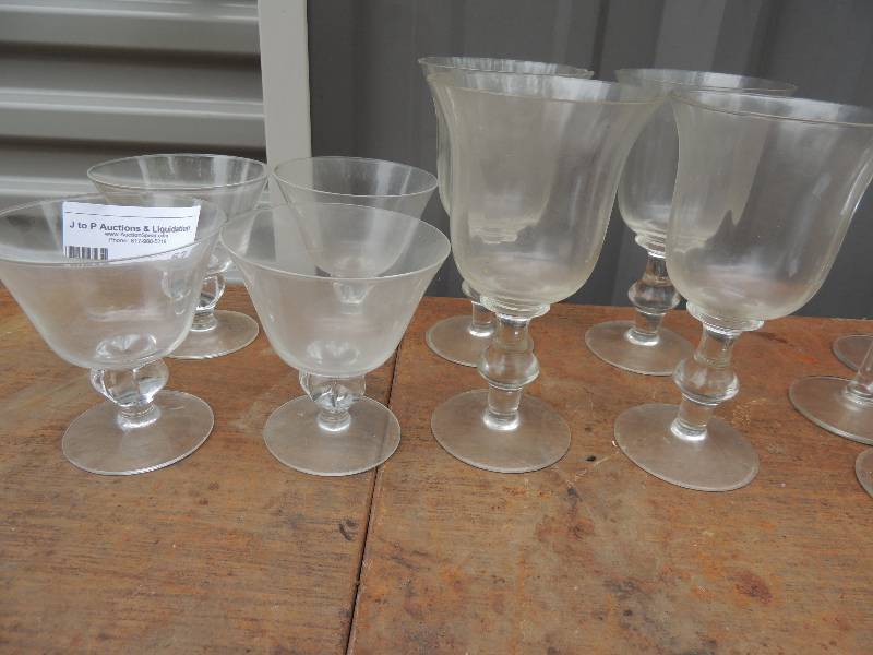 lot 62 image: 2 matching brandy glasses...