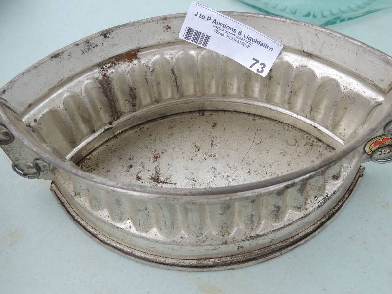 lot 73 image: French made cake pan...