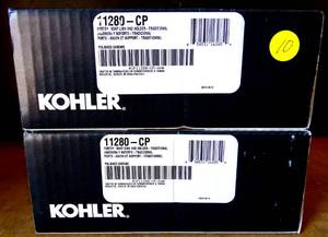 lot 10 image: NEWSEALED - KOHLER 11280-CP FORTE TRADITIONAL SOAP DISH & HOLDER (2X$)