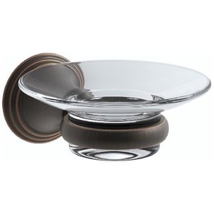 lot 12 image: NEWOPEN BOX - KOHLER 10560-2BZ DEVONSHIRE SOAP DISH & HOLDER $$