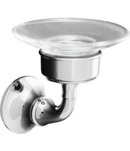 lot 13 image: NEWSEALED - KOHLER 11280-CP FORTE TRADITIONAL SOAP DISH & HOLDER