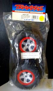 lot 40 image: NEWSEALED - Traxxas 5973 Tires & Wheels Assembled Revo Slayer (2)