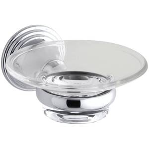 lot 60 image: NEWOPEN BOX - KOHLER 10560-2BZ DEVONSHIRE SOAP DISH & HOLDER