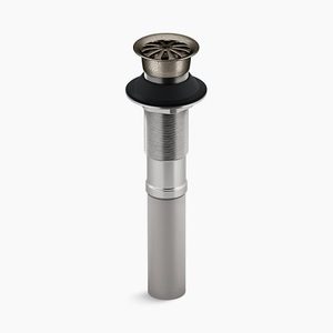 lot 62 image: NEWSEALED - KOHLER 7129-A-VNT LAVATORY DRAIN - VINTAGE NICKEL FINISH $$