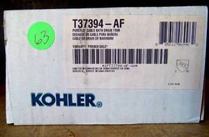 lot 63 image: KOHLER T37394-AF PUREFLO CABLE BATH DRAIN (2X$)