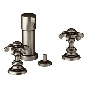 lot 70 image: BIG $ ITEM - NEWOPEN BOX Kohler K-72765-3M-VNT Artifacts Widespread Bidet Faucet Vintage Nickel