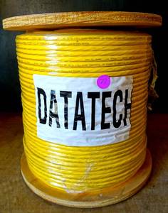 lot 77 image: NEWSEALED - 1000 FT DATATECH ELECTRONICS 186C 7STR OS CMP YELLOW JACKET CABLE