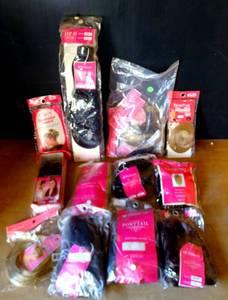 lot 84 image: LORD & CLIFF THINK PINK ASSORTED HAIR PIECE & EXTENSIONS LOT