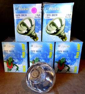 lot 98 image: LOT OF 5 - Halco Lighting 80976 9.5W LED Light Bulb, BR30, Dimmable, 120V, 2,700K, White