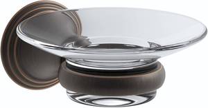 lot 113 image: NEWSEALED - KOHLER K-10560-2BZ Devonshire Soap Dish Holder, Oil Rubbed Bronze $$