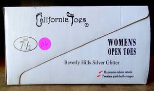 lot 116 image: NEW WOMENS CALIFORNIA TOES OPEN TOED SNEAKERS - SIZE 7 12
