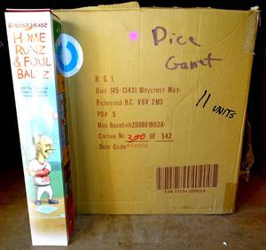 lot 210 image: GRIDDLY HEADZ HOME RUNZ & FOUL BALLZ GAME - (11X$)