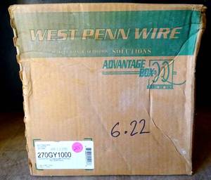 lot 215 image: $$$ - West Penn Wire 270GY1000 - 6 Cond 22 (7X30) Bare Cmr
