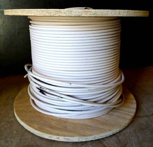 lot 220 image: BIG $ ITEM - Carol C3524.41.86 Coaxial Plenum Rated Cable 18 AWG RG6U 1000 Ft Natural (PARTIAL ROLL)
