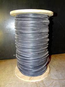 lot 227 image: $$$ - West Penn Wire 841BK1000 - Rg-6 18 Solid Bare Catv (ALMOST FULL 1000 SPOOL)