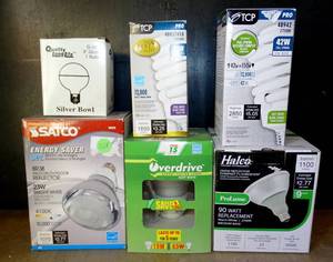 lot 228 image: ASSORTMENT OF LIGHT BULBS - NEW (6X$)