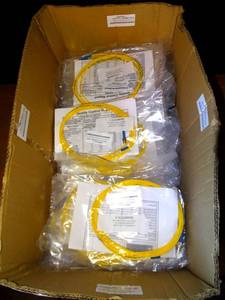 lot 240 image: BIG $ SELLERS LOT - FIBER OPTIC RISER CABLE 3M SCFC APC SIMPLEX 8.3125 OS2 STRAIGHT A-A (60X$)