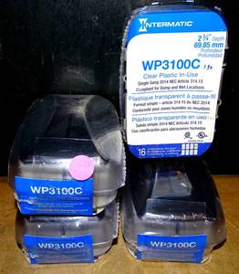 lot 248 image: NEWSEALED - Intermatic Plastic In-Use Weatherproof Receptacle Cover (WP3100C) (4X$)