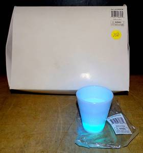 lot 250 image: NEW ONE DOZEN - LED DRICUP M SHOT PLASTIC GLASSES