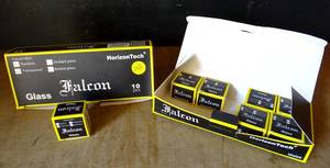lot 256 image: HORIZON TECH FALCON TRANSPARENT BUBBLE GLASS - 2 BOXES WITH 17 UNITS - NEW