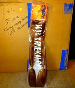 lot 274 image: BIG $ RESALE LOT - Lord & Cliff Silky Yaky Braid 100% Kanekalon Hand Braided Color 30 Tangle Free - (88X$)
