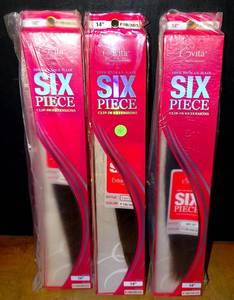 lot 291 image: Lord & Cliff Evita 100% Human Hair 6 piece Clip In Extension 14 (3X$) COLOR F1B3033