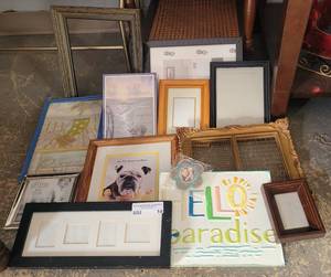 lot 14 image: LOT OF PHOTO FRAMES AS SHOWN.