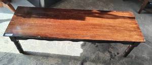 lot 3 image: WOODEN BENCH AS SHOWN.