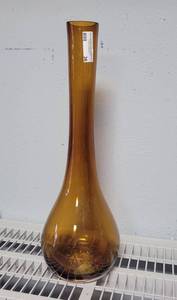 lot 36 image: TALL GLASS VASE IN STYLECOLOR SHOWN.