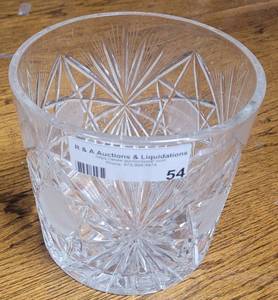 lot 54 image: CRYSTAL ICE BUCKET AS SHOWN.