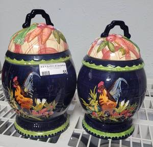 lot 55 image: TRACY PORTER STONEHOUSE FARM COLLECTION CANISTERS AS SHOWN.