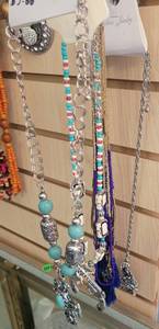 lot 94 image: NECKLACES IN COLORS & STYLES AS SHOWN.