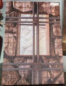 lot 104 image: METAL WALL FRAME AS SHOWN.