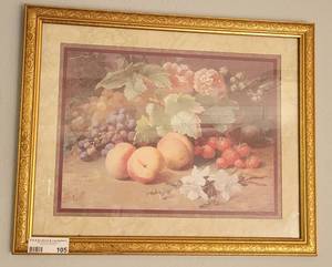 lot 105 image: FRAMED PRINT AS SHOWN.