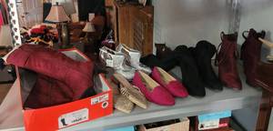 lot 117 image: LOT OF WOMENS SHOES IN STYLES, COLORS, & CONDITIONS AS SHOWN.