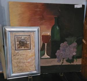 lot 148 image: WALL ART FRAMES AS SHOWN.